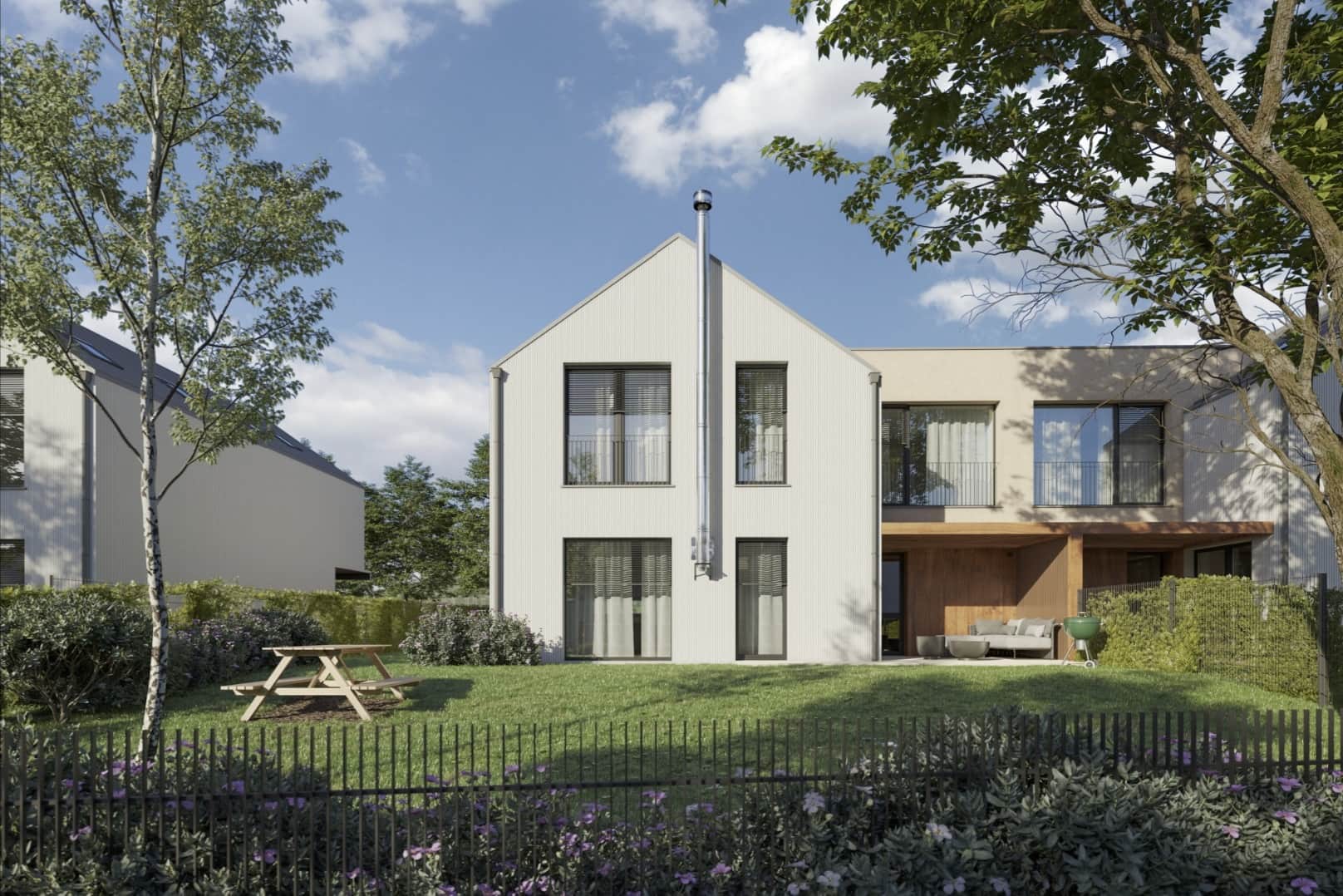 Exteriér moderních rodinných domů VICINIA Benešov